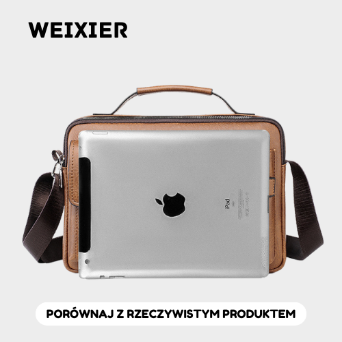 WEIXIER - Klasyczna Skórzana Torba Na Ramię Dla Mężczyzn