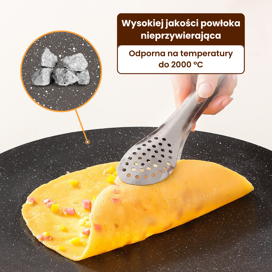 🔥Patelnia wielofunkcyjna z 6-warstwową powłoką nieprzywierającą, nadaje się do płyt indukcyjnych (IH)
