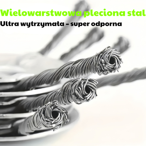 6-ostrzowa głowica do kosy wykonana z wysokiej jakości stali: usuwa każdy rodzaj chwastów