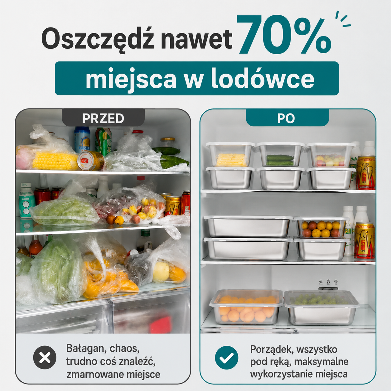 Pojemnik hermetyczny ze stali nierdzewnej 304: dłuższa świeżość jedzenia, bezpieczeństwo i brak zapachów.