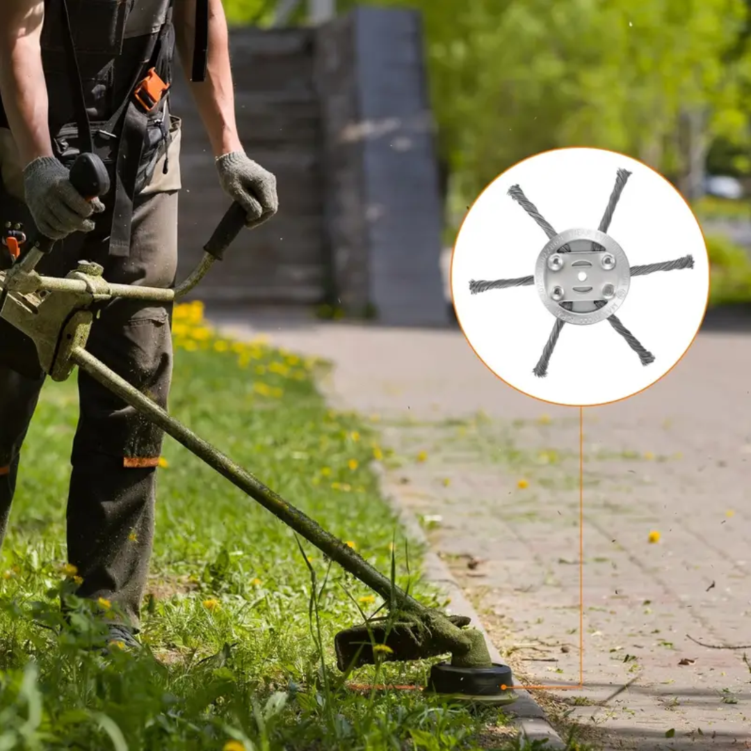 Głowica kosiarki ze stali nierdzewnej z 6 krawędziami