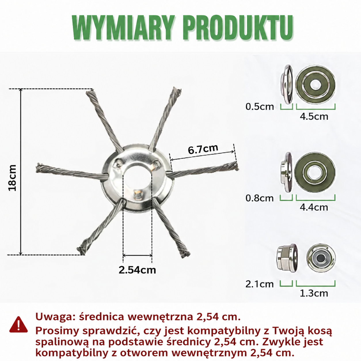 Głowica Do Koszenia Trawy Posiada 6 Splecionych, Mocnych Ramion Ze Stalowego Drutu