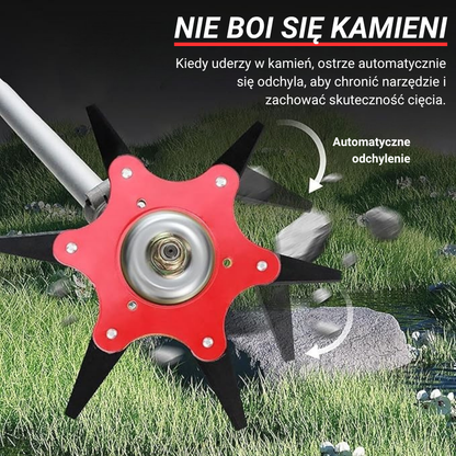 🇵🇱 Głowica tnąca z 6 superwytrzymałymi ostrzami ze stali manganowej (w zestawie z akcesoriami)