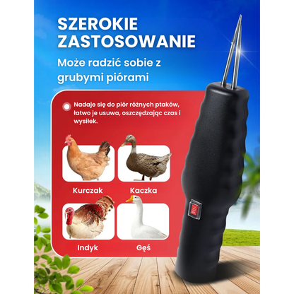 🇵🇱 Maszyna do usuwania piór drobiu – mocna, przenośna, szybkie ładowanie