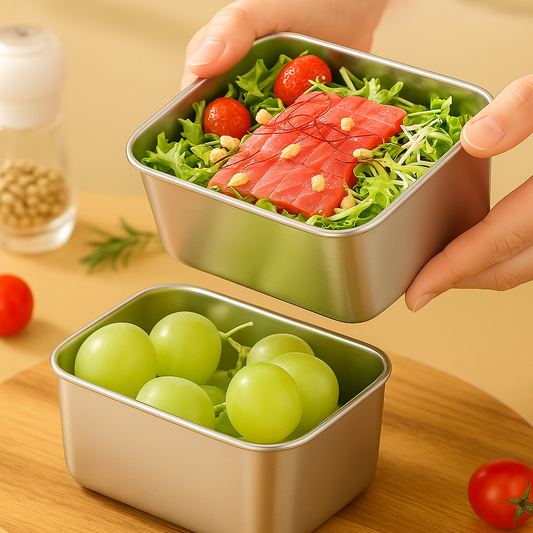 Mini Taca Ze Stali Nierdzewnej W Stylu Japońskim (13x10x5cm)