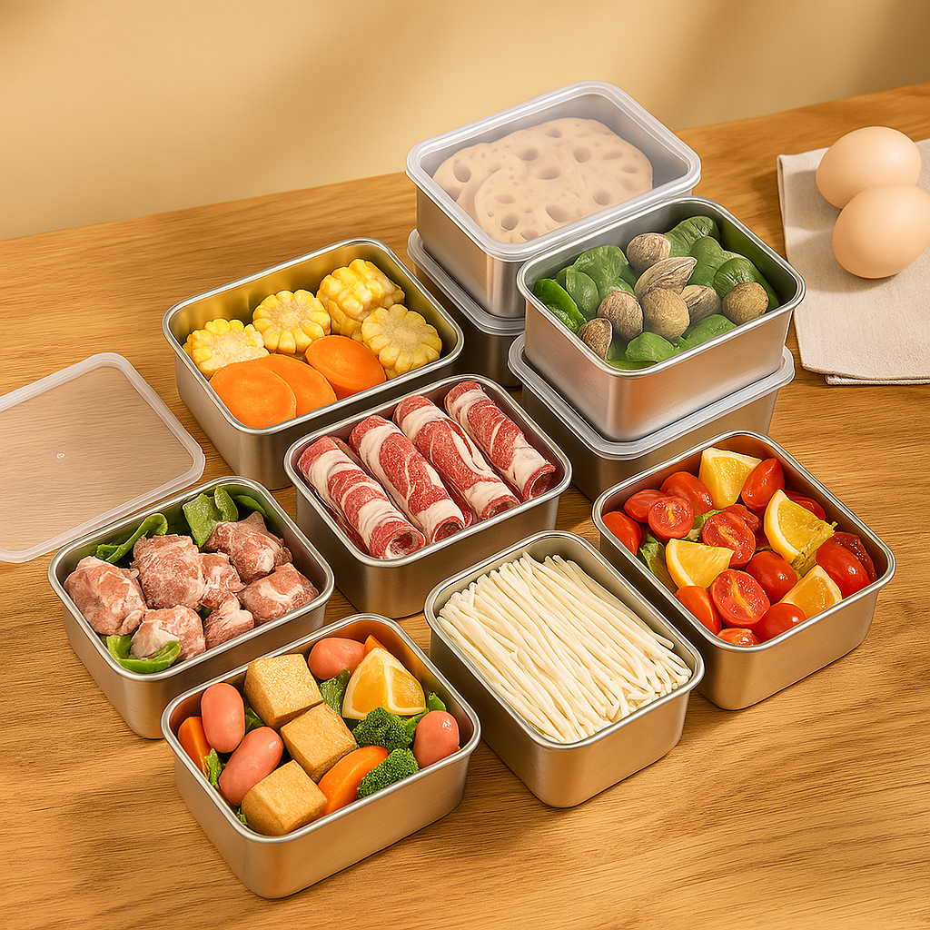 Mini Taca Ze Stali Nierdzewnej W Stylu Japońskim (13x10x5cm)