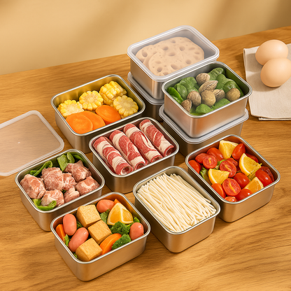 Mini Taca Ze Stali Nierdzewnej W Stylu Japońskim (13x10x5cm)