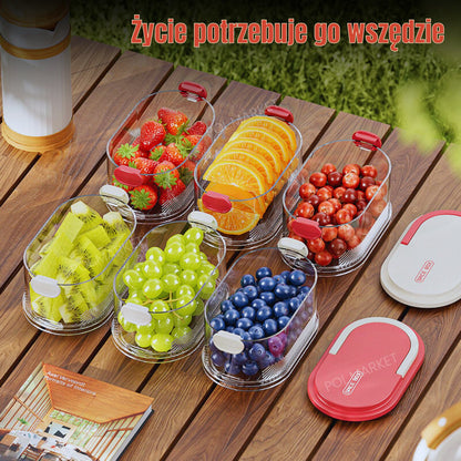 Przezroczysty, 4-poziomowy Pojemnik Na żywność, Można Układać W Stos, Z Hermetyczną Pokrywką