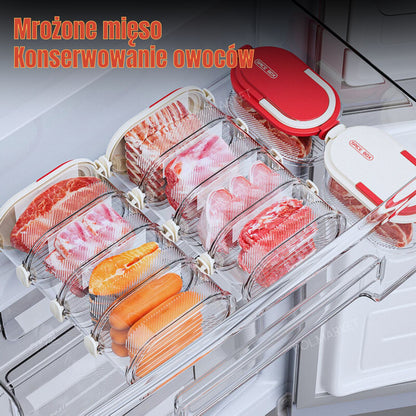 Przezroczysty, 4-poziomowy Pojemnik Na żywność, Można Układać W Stos, Z Hermetyczną Pokrywką