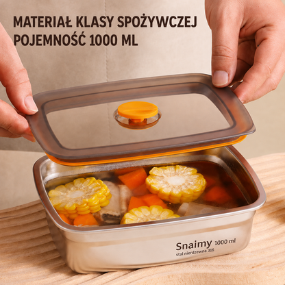 Próżniowy pojemnik ze stali nierdzewnej 316 – dłuższa świeżość, ochrona antybakteryjna i bezpieczne przechowywanie