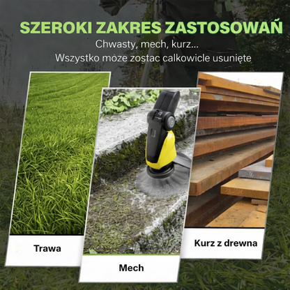 Głowica tnąca posiada 6 ramion wykonanych z wytrzymałego, plecionego drutu stalowego