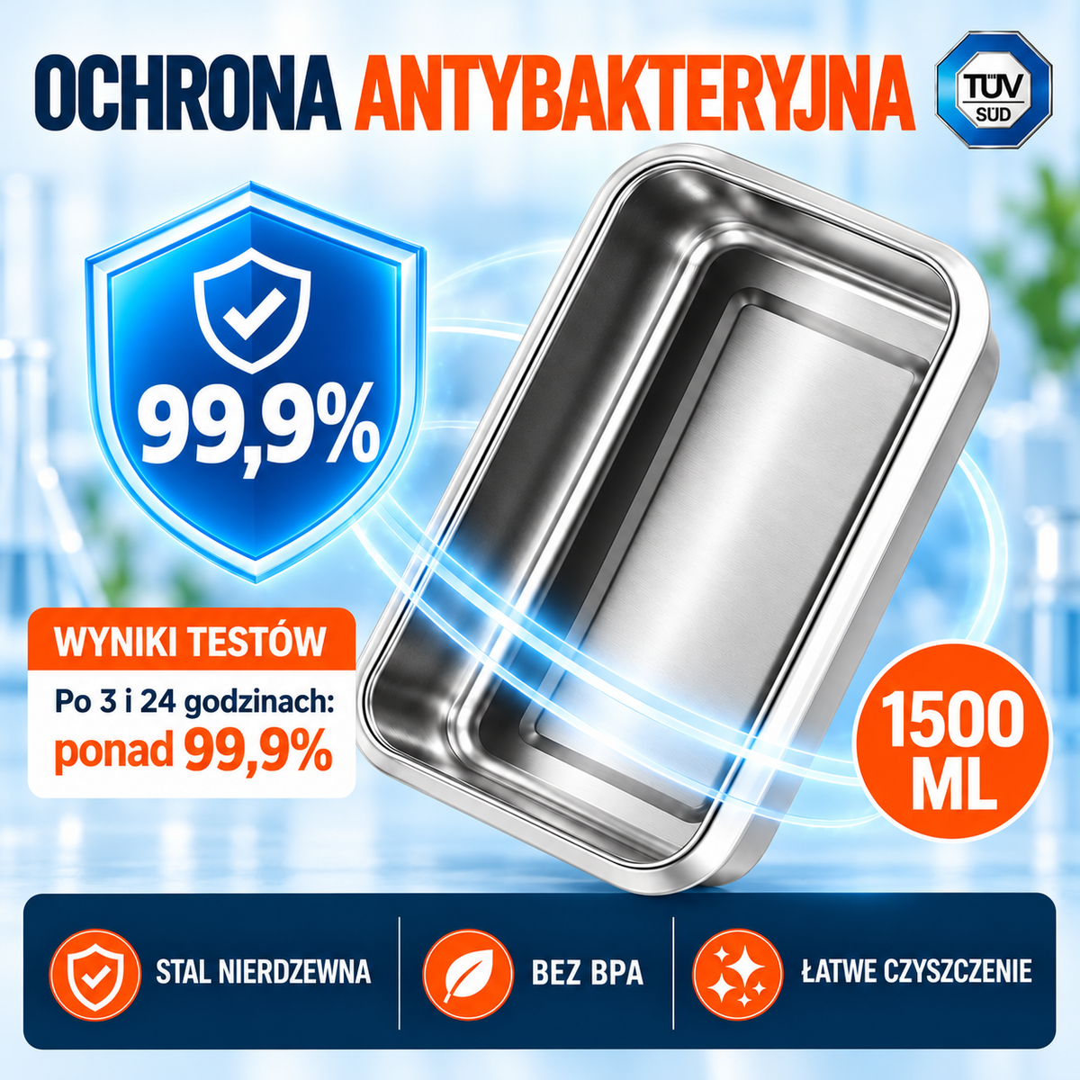 [🎁 70% ZNIŻKI] Próżniowy pojemnik na żywność ze stali nierdzewnej 316L (Duża pojemność )