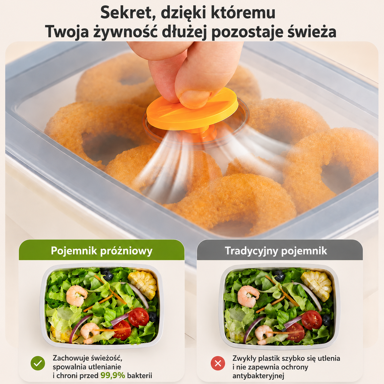 Próżniowy pojemnik ze stali nierdzewnej 316 – dłuższa świeżość, ochrona antybakteryjna i bezpieczne przechowywanie