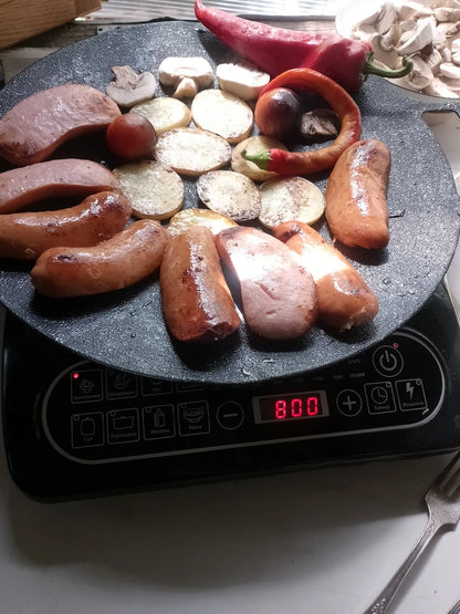 🇵🇱 Patelnia z kamienia Maifan, nieprzywierająca 6-warstwowa kompatybilna z kuchenkami indukcyjnymi IH