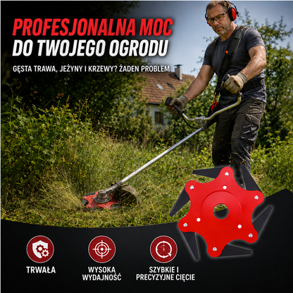 4 Akcesoria GRATIS | Zestaw Tarcza Tnąca 6-ostrzowa ze Stali Manganowej