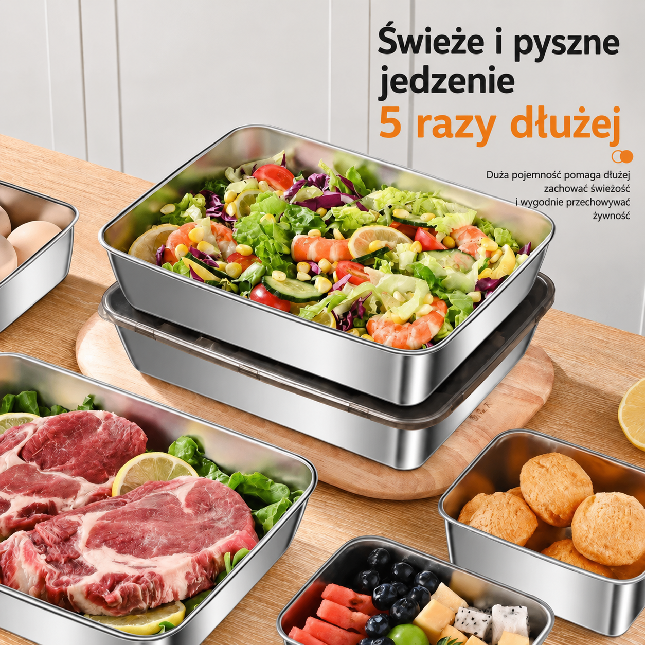 Pojemnik hermetyczny ze stali nierdzewnej 304: dłuższa świeżość jedzenia, bezpieczeństwo i brak zapachów.