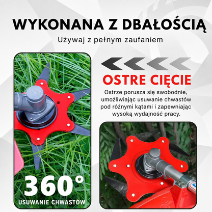 6 ACÉLPENGÉS FŰKASZAFEJ – RENDKÍVÜL ÉLES ÉS HOSSZÚ ÉLETTARTAMÚ