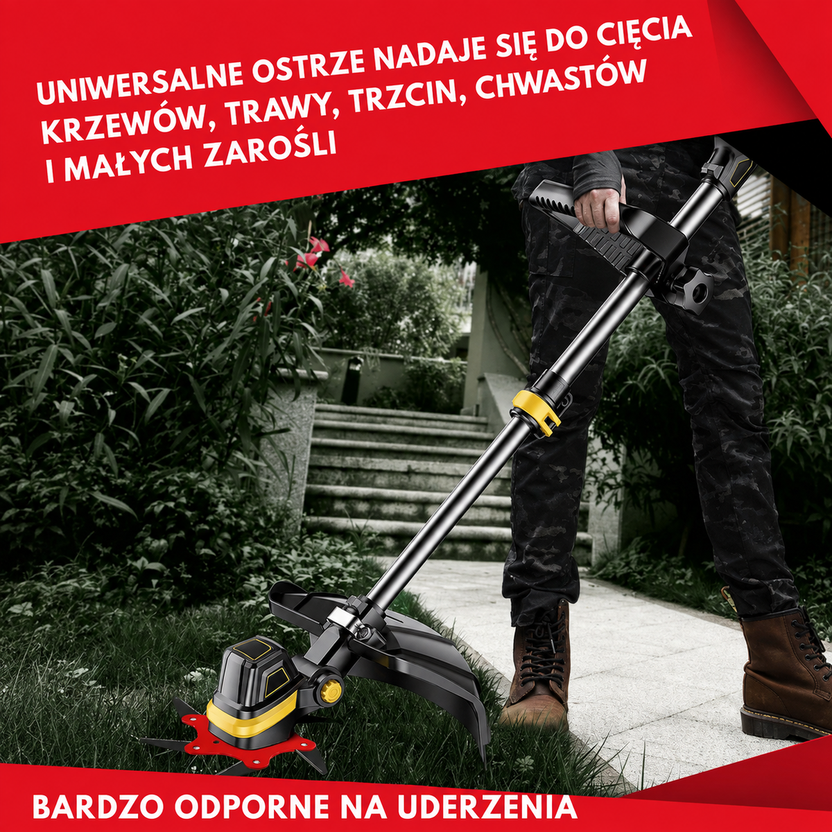6 ACÉLPENGÉS FŰKASZAFEJ – RENDKÍVÜL ÉLES ÉS HOSSZÚ ÉLETTARTAMÚ