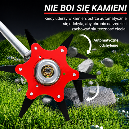 6Blade – Głowica tnąca z 6 ostrzami ze stali manganowej