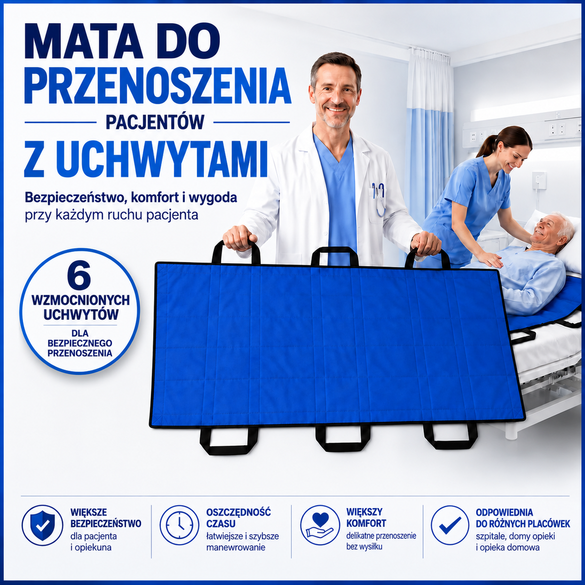 [🎁 ZNIŻKA 70] Wielofunkcyjna Medyczna Podkładka Do Łóżek, Dla Seniorów..